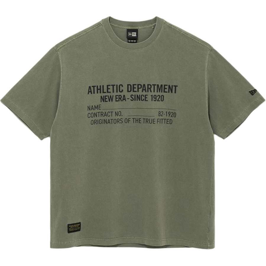 New Era T Shirts Unisex Green Crew Neck Moderate