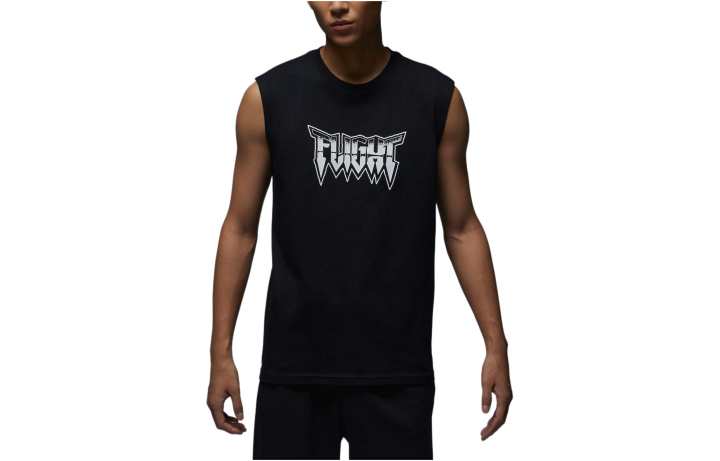 Jordan Jordan T Shirts Men's Black Crew Neck Moderate Straight Fit