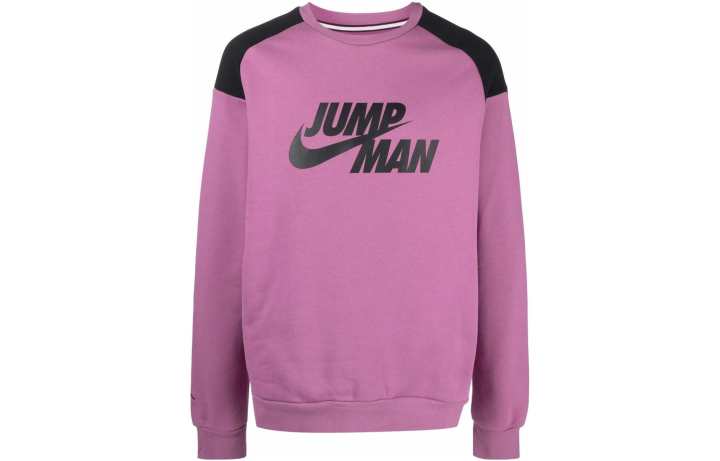 Jordan Jordan Jumpman Sweatshirts Men's Purple Crew Neck Moderate Regular
