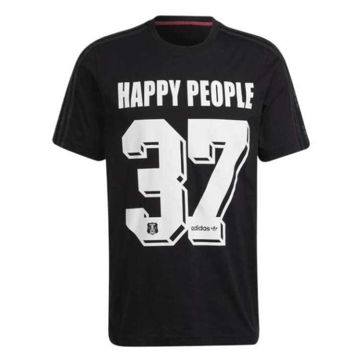 Adidas Adidas T Shirts Men's Black Crew Neck Moderate Straight Fit
