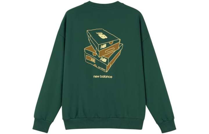 New Balance New Balance Sweatshirts Men's Green Crew Neck Moderate Regular