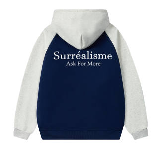 SUPEREALLY Sweatshirts Unisex Hooded Thickened Regular