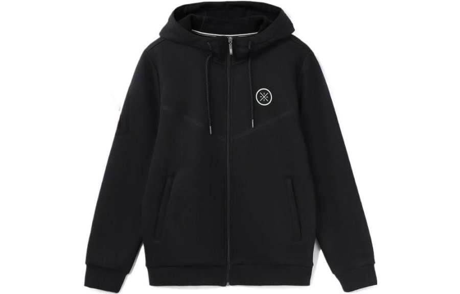 Li-Ning Li Ning Wade Collection Sweatshirts Men's Black Hooded Thickened Cardigan