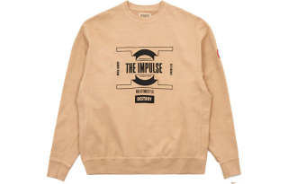 Cav Empt Sweatshirts Men's Brown Crew Neck Moderate Heavyweight
