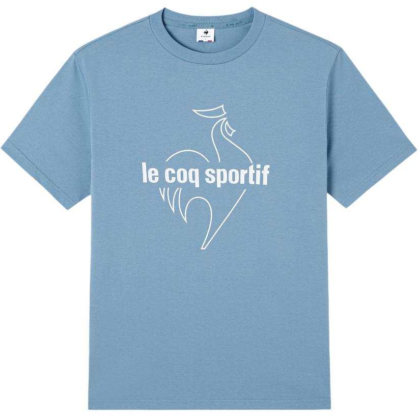 Le Coq Sportif T Shirts Men's Crew Neck Moderate Straight Fit