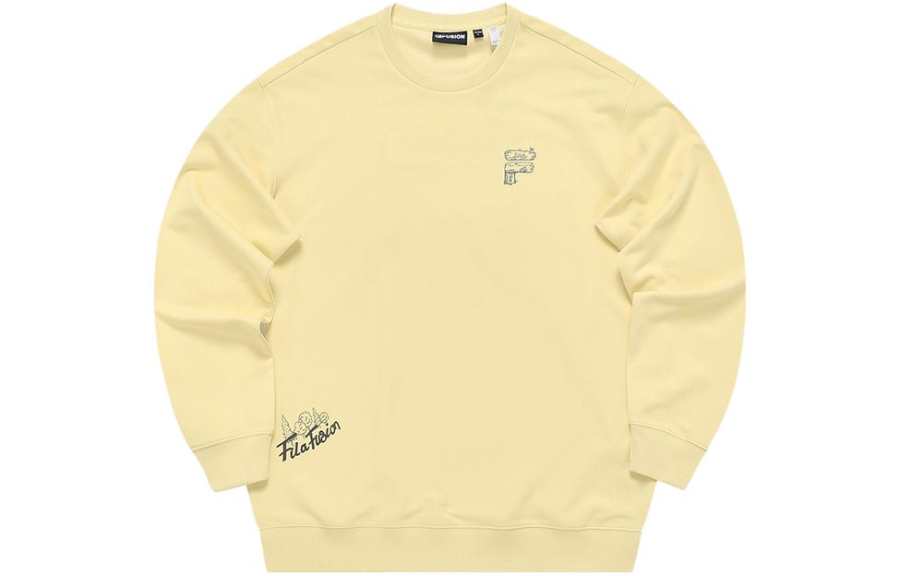 FILA FUSION Sweatshirt Unisex Cheese Yellow