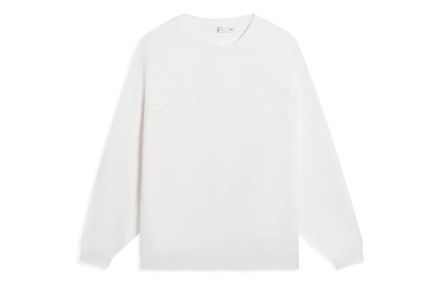 Li-Ning Li Ning Sports Life Collection Sweatshirts Men's Ivory Crew Neck Moderate Other