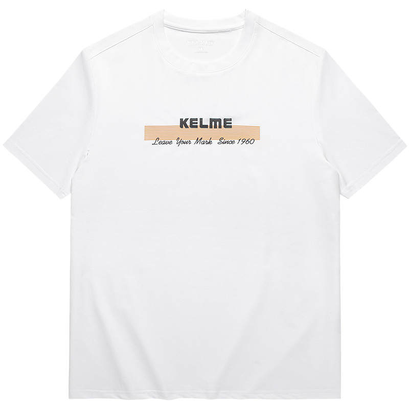 KELME T Shirts Men's Crew Neck Moderate Straight Fit