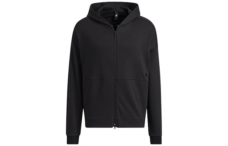 Adidas Adidas Sweatshirts Men's Black Hooded Moderate Cardigan