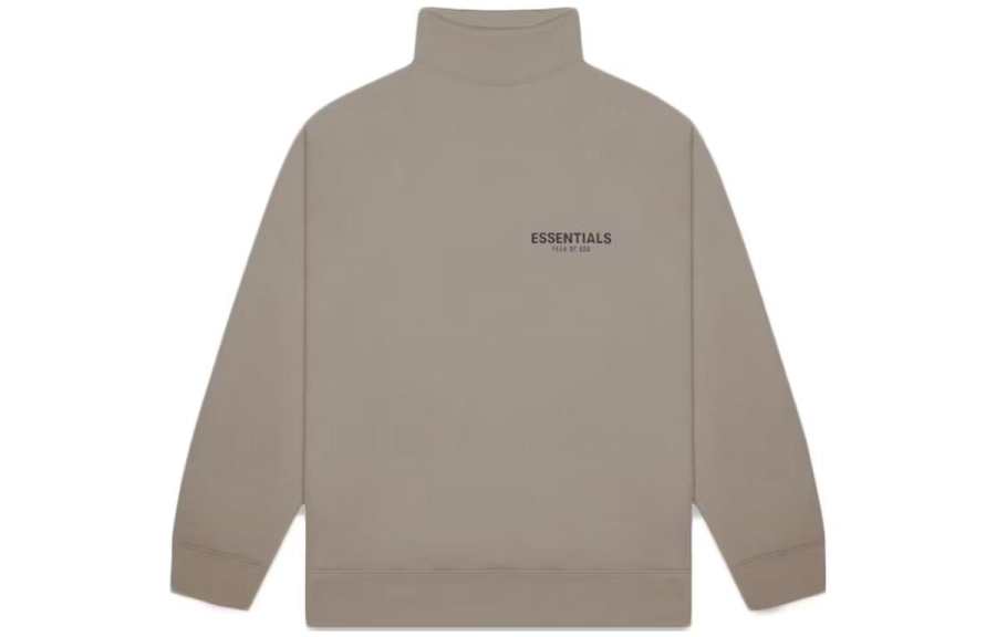 Fear Of God Essentials Sage Mock Neck Sweatshirt Taupe