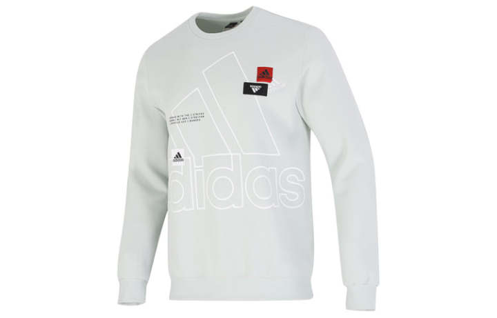 Adidas Adidas Sweatshirts Men's Light Green Crew Neck Moderate Other