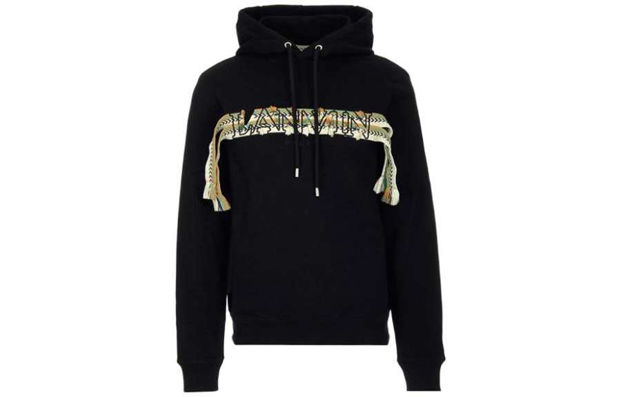 Lanvin 【Best of: Promotions】frayed-logo long-sleeved hoodie