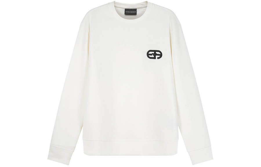 Emporio Armani logo-embroidered crew-neck sweatshirt