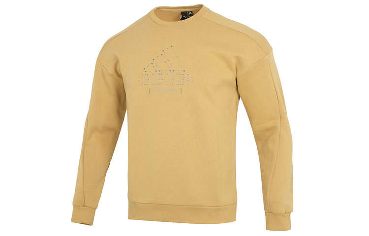 Adidas Adidas Sweatshirts Men's Khaki Crew Neck Moderate Regular
