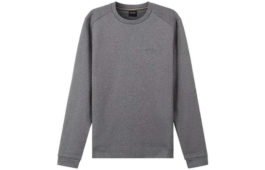 HUGO BOSS Sweatshirts Men's Medium Gray Crew Neck Moderate Regular