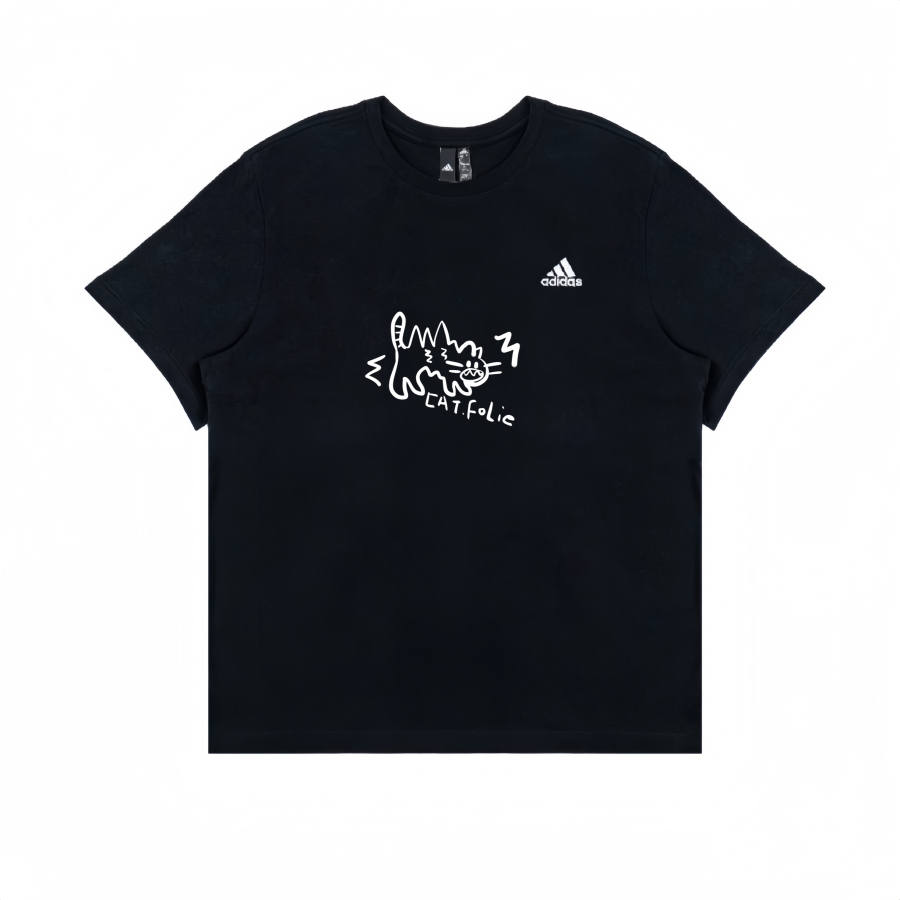 Adidas Adidas T Shirts Unisex Black Crew Neck Moderate Straight Fit