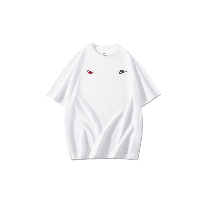 Nike Nike T Shirts Men's White Crew Neck Moderate Straight Fit
