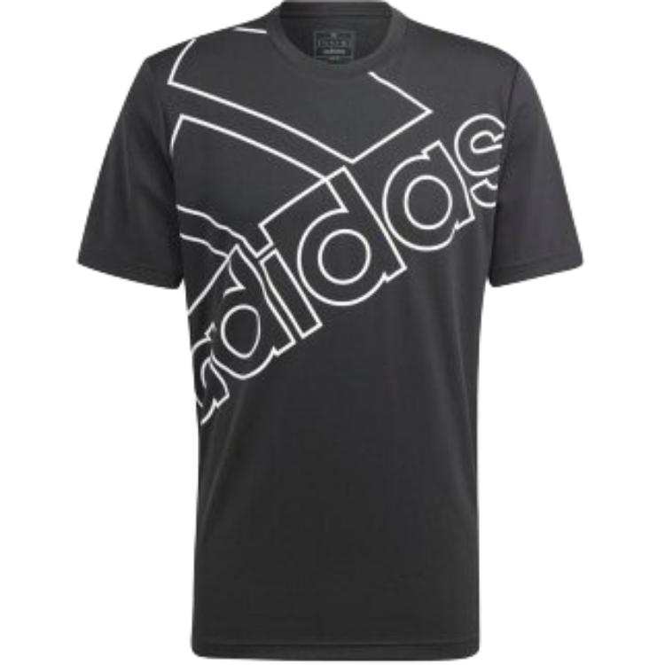 Adidas Adidas T Shirts Men's Black Crew Neck Moderate Straight Fit