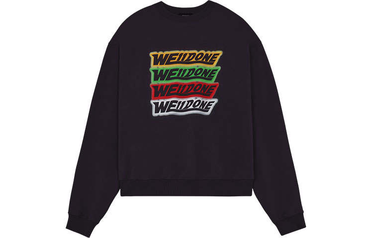WE11DONE WE11DONE Rainbow Front Logo Sweatshirt