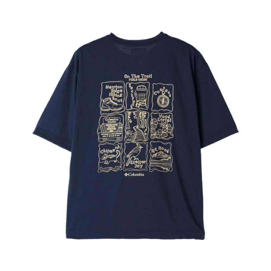 Columbia Cedar Trail Buck T Shirt Men's Marine Blue 464