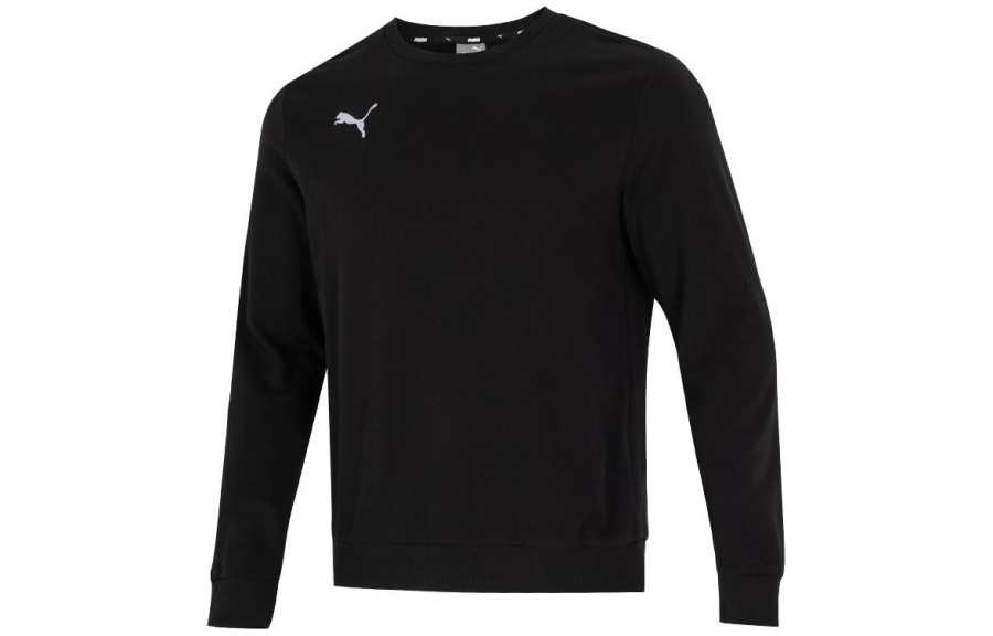 PUMA PUMA Sweatshirts Men's Black Crew Neck Moderate Regular
