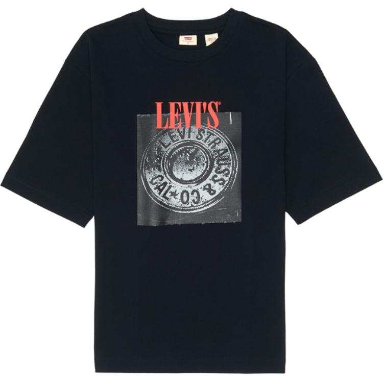 Levis Levis T Shirts Men's Black Crew Neck