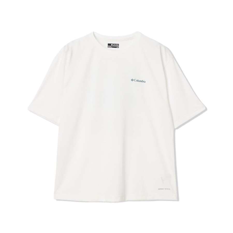 Columbia Cedar Trail Buck Quick Dry T Shirts Unisex White