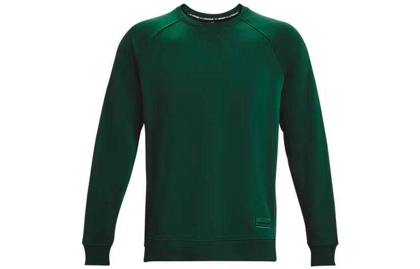 Under Armour Sweatshirts Men's Green Crew Neck Moderate Regular