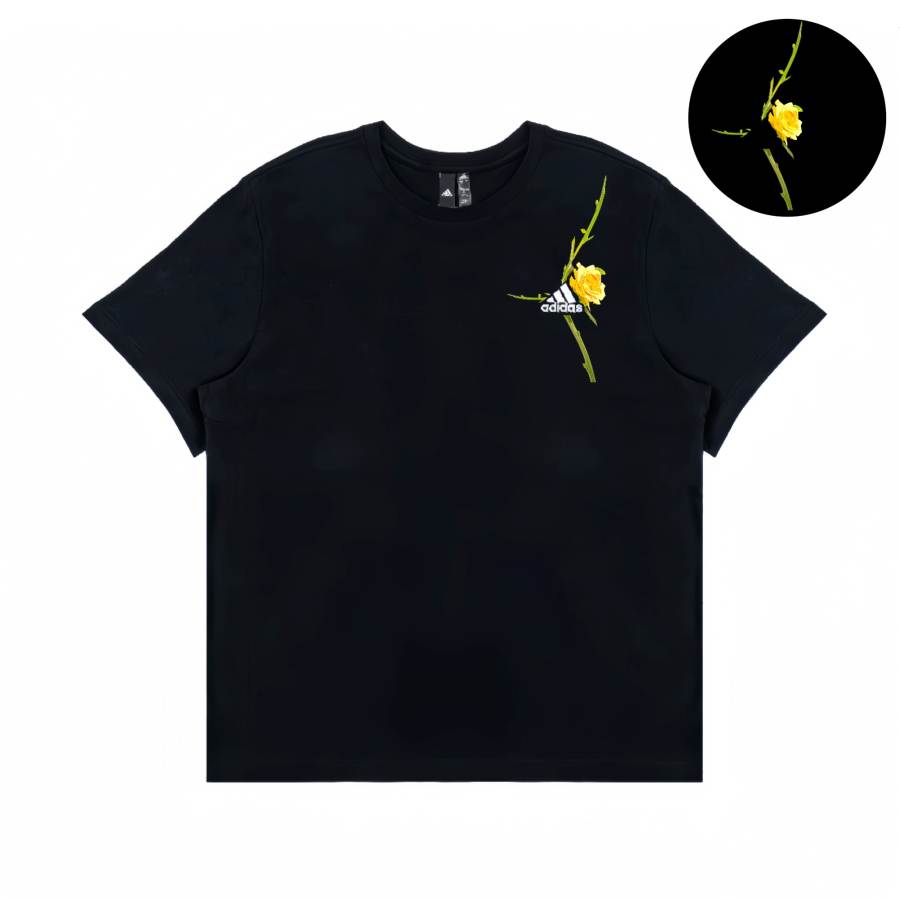 Adidas Adidas T Shirts Unisex Black Crew Neck Moderate Straight Fit