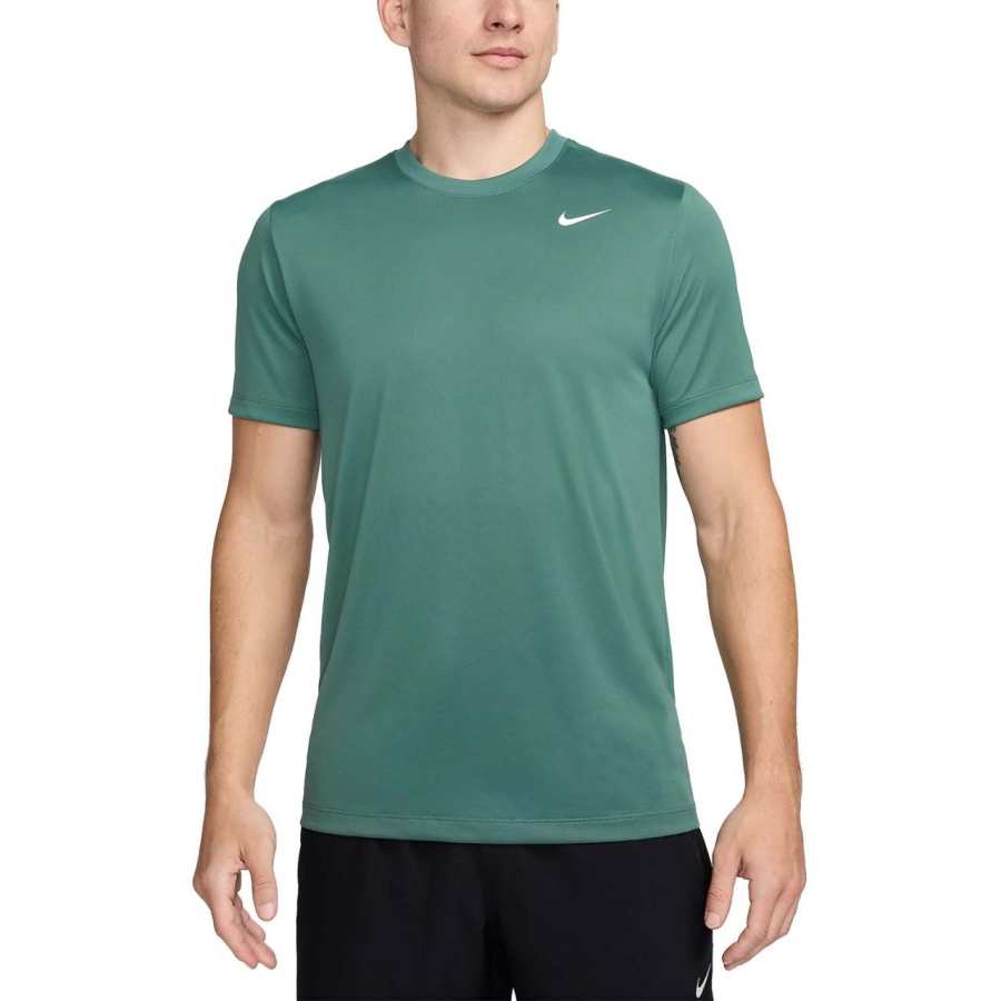 Nike Nike T Shirts Men's Green Crew Neck Moderate Straight Fit