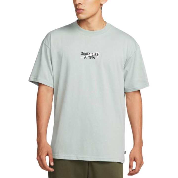 Nike Nike T Shirts Men's Gray Crew Neck Moderate