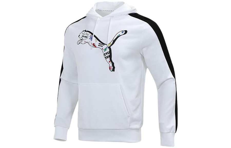 PUMA Sweatshirts Unisex White Hooded Moderate Other