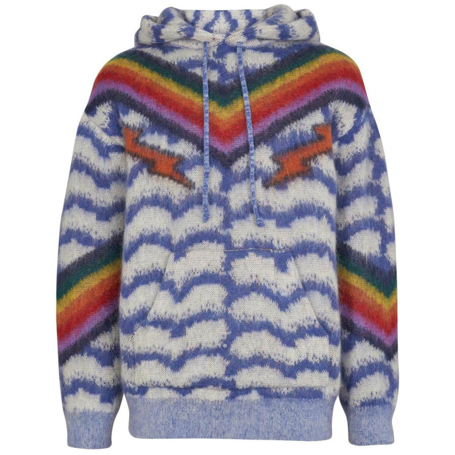 CELINE Celine 2010s rainbow-pattern hoodie