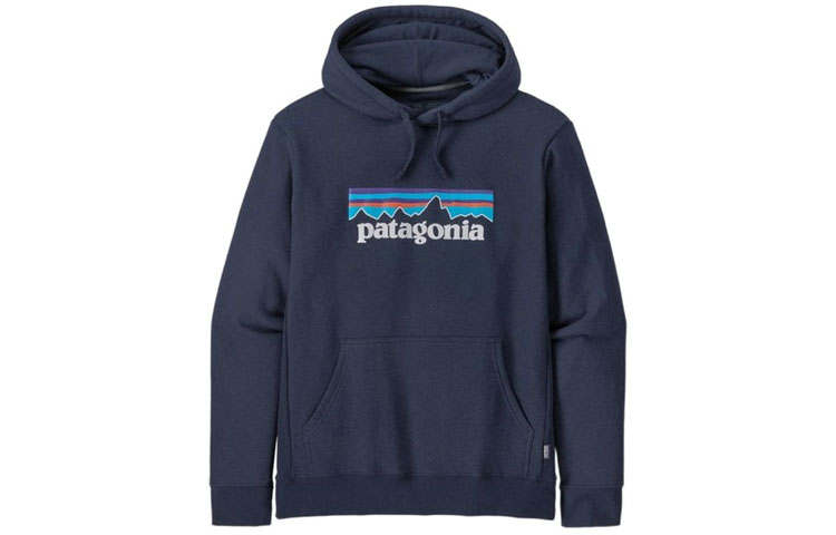 Patagonia Uprisal P 6 Logo Print Thickened And Fleece Lined Pullover Hooded Sweatshirt Unisex