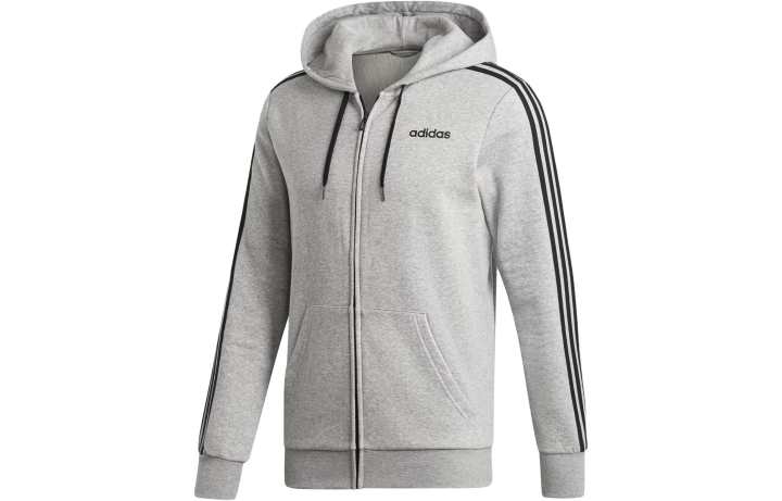 Adidas Adidas Essential Sweatshirts Men's Gray Hooded Moderate Regular