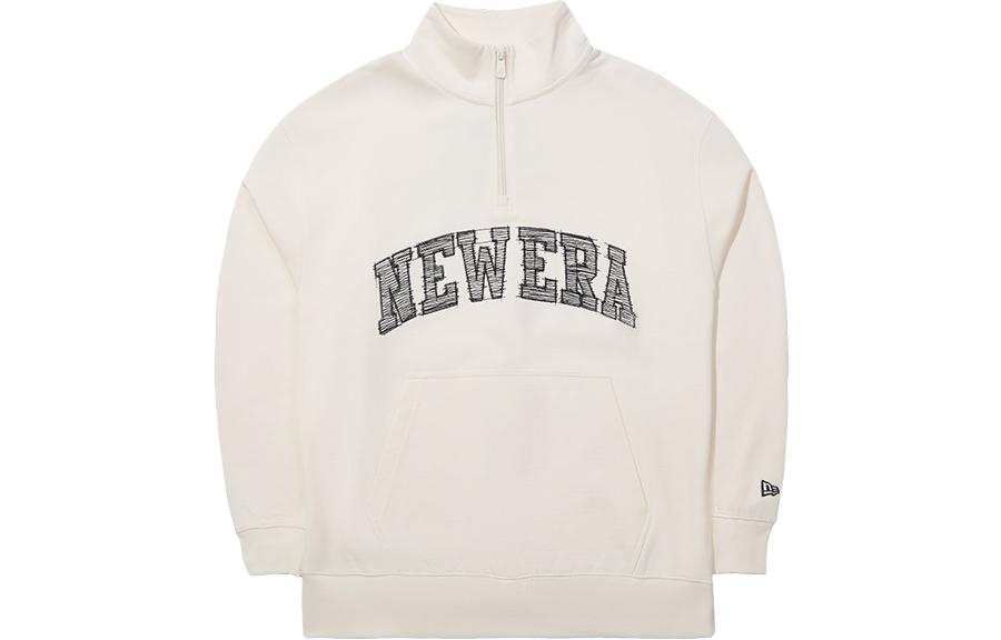 New Era Sweatshirt Unisex Ivory White