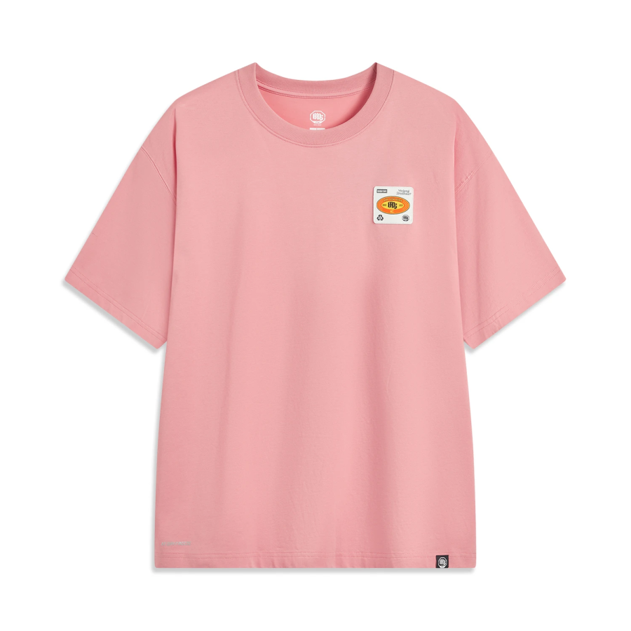 Li-Ning Li Ning T Shirt Men's Apricot Pink