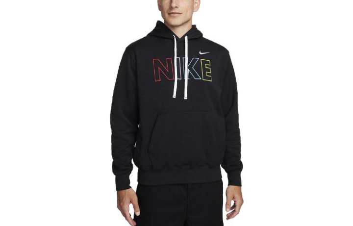Nike Nike Sweatshirts Men's Black Hooded Moderate Regular