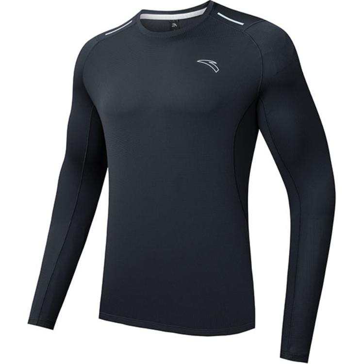 Anta Running Collection Running T Shirt Men's Indigo Ink Gray