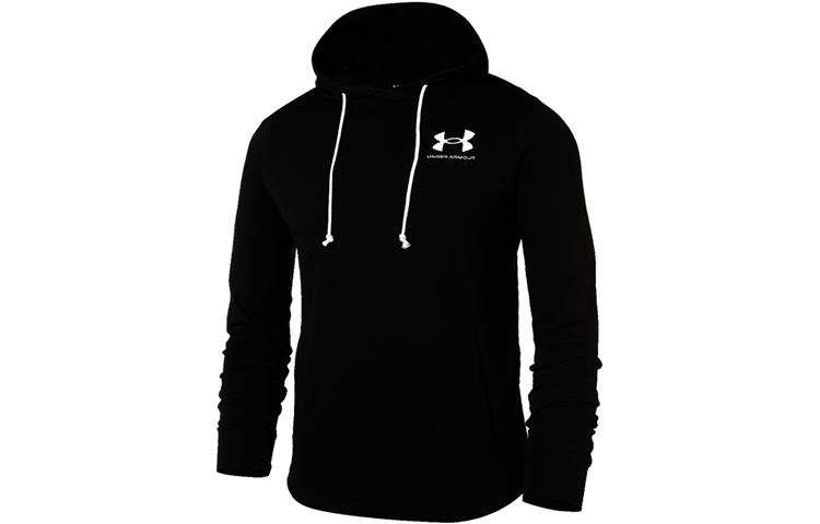 Under Armour Sweatshirts Men's Black Hooded Moderate Regular