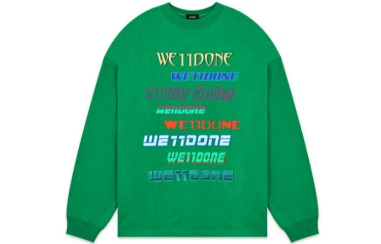 WE11DONE WE11DONE Sweatshirt Unisex Green