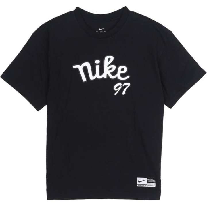 Nike Nike Max90 T Shirts Men's Black Crew Neck Moderate Straight Fit