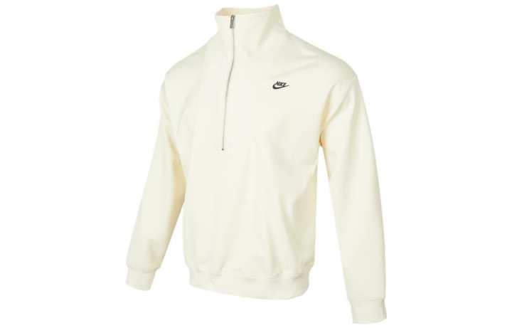 Nike Nike Sweatshirts Men's White Stand Collar Moderate Regular