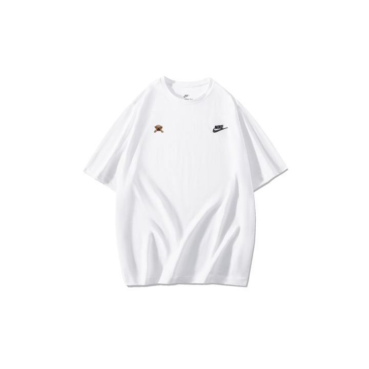 Nike Nike T Shirts Men's White Crew Neck Moderate Straight Fit