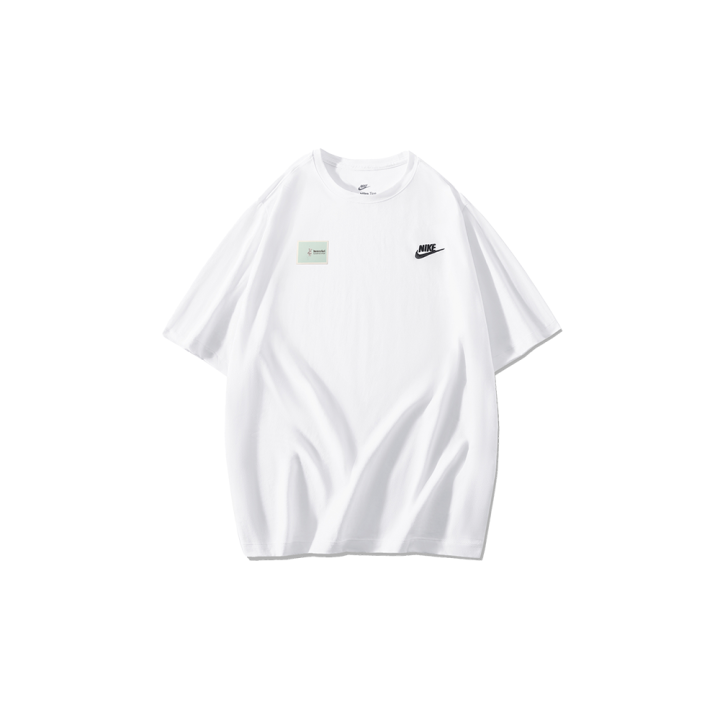 Nike Nike T Shirts Men's White Crew Neck Moderate Straight Fit