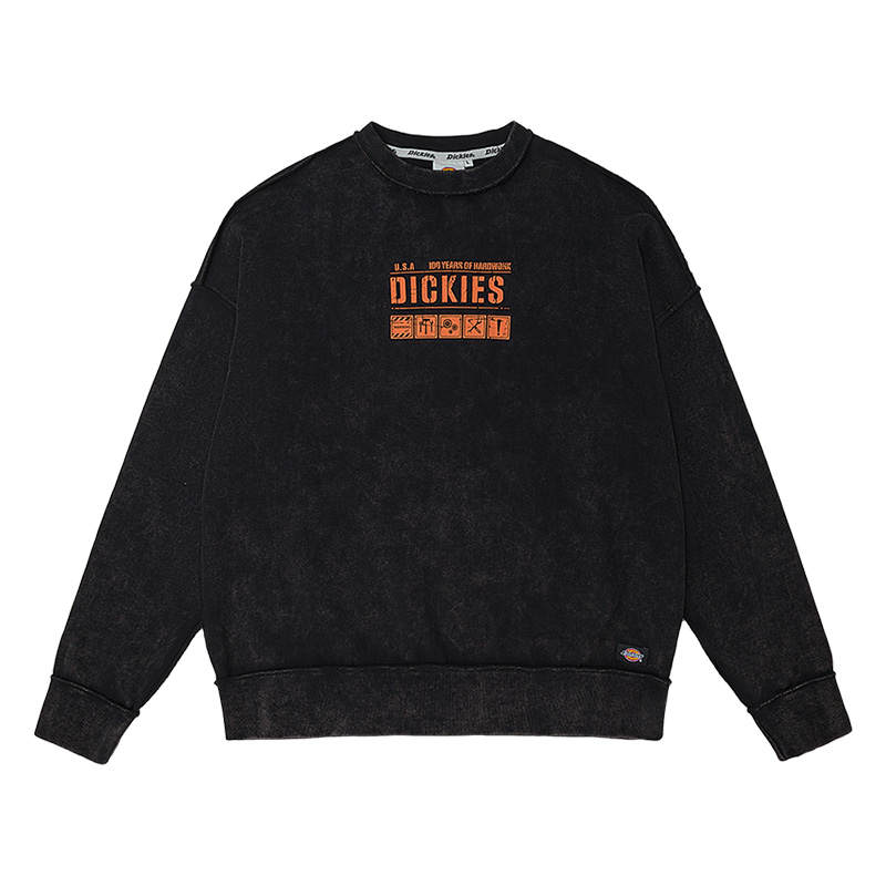 Dickies Dickies Sweatshirts Men's Black Crew Neck Moderate Regular