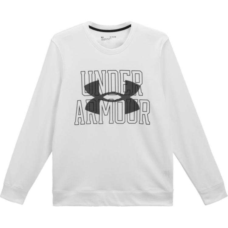 Under Armour Under Armour Sweatshirts Men's White Crew Neck Moderate Regular