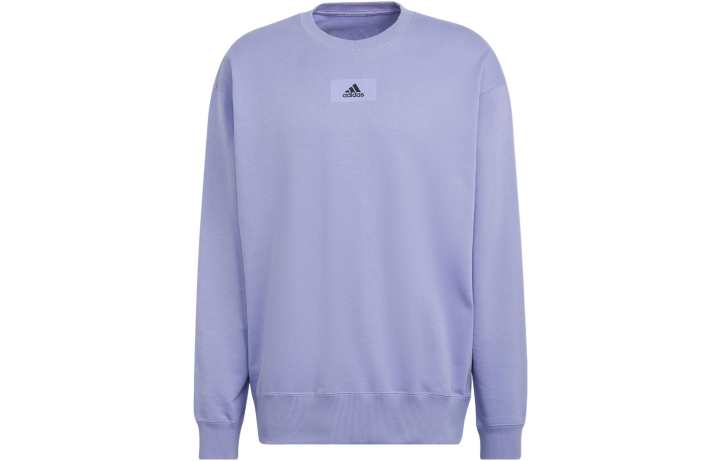 Adidas Adidas Sweatshirts Men's Light Purple Crew Neck Moderate Regular