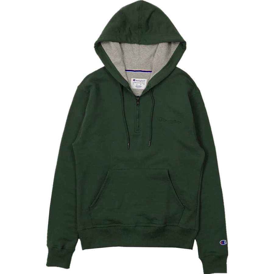 Champion Champion Left Chest Small Script Logo Embroidery Solid Color Fleece Lined Pullover, US Version, Winter