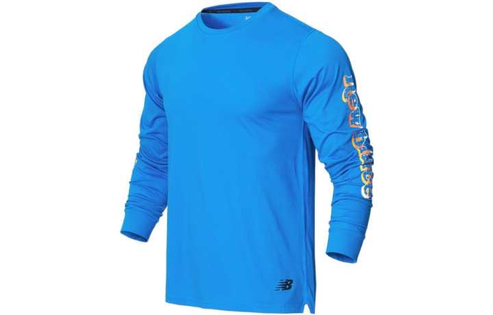 New Balance New Balance Sweatshirts Men's Blue Crew Neck Moderate Regular